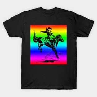 Western Era - Cowboy on Horseback 7 T-Shirt